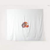 Tenture Bowling Bones - Drôle Sport Skull (Devant (Horizontal))
