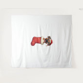 Tenture Boxer Christmas Stocking chien (Devant (Horizontal))