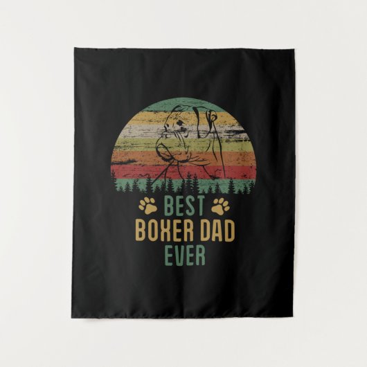 Tenture Boxer papa (Devant)