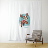 Tenture Boxer Reindeer Dash (En situation)