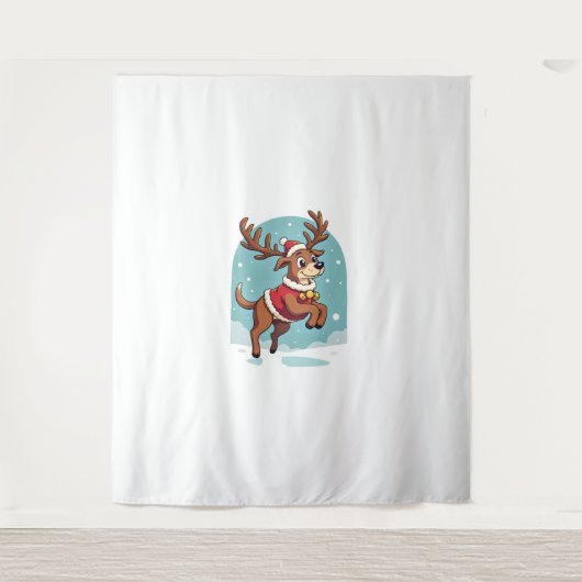 Tenture Boxer Reindeer Dash (Devant)