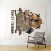 Tenture Bracco italiano (En situation (horizontale))