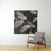 Tenture Branche de la chouette : Perche d'oiseaux solitair (En situation (horizontale))