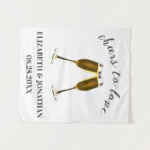 Tenture Bravo pour aimer les lunettes de champagne (Devant (Horizontal))