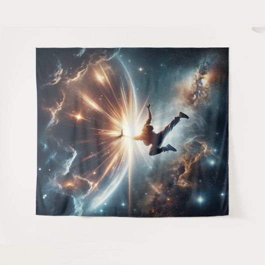 Tenture Breakdancer en action, Ai, Action dans la Galaxie (Devant (Horizontal))