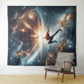 Tenture Breakdancer en action, Ai, Action dans la Galaxie (En situation (horizontale))