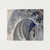 Tenture Breaking Waves, Hokusai (Devant (Horizontal))