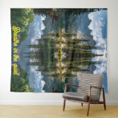 Tenture  Breathe In: Tranquil Island Reflections (En situation (horizontale))