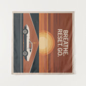 Tenture Breathe. Reset. Go (Devant (Horizontal))