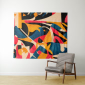 Tenture Breeze d'été - Composition Abstraite (En situation (horizontale))