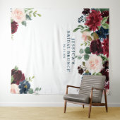 Tenture Breezy Bourgogne Contexte Photo Booth Mariage (En situation (horizontale))