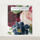 Tenture Breezy Burgundy Mariage arrière-plan Photo Booth (Devant)