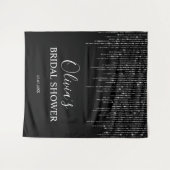 Tenture Bridal Shower Backdrop - Night & String Lights (Devant (Horizontal))