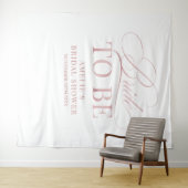 Tenture Bridal shower Bride to Be backdrop (En situation (horizontale))