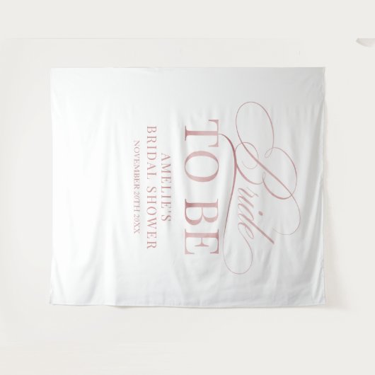 Tenture Bridal shower Bride to Be backdrop (Devant (Horizontal))