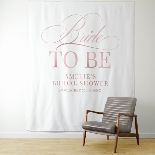 Tenture Bridal shower Bride to Be backdrop (En situation)