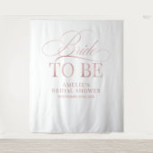 Tenture Bridal shower Bride to Be backdrop (Devant)
