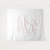 Tenture Bridal shower elegant modern pink backdrop (Devant (Horizontal))