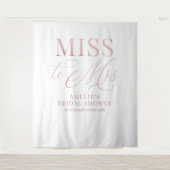 Tenture Bridal shower elegant rose gold backdrop (Devant)