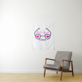 Tenture Bride équipe rose googles noirs coeur bridesmaid (En situation)