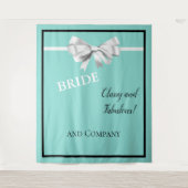 Tenture BRIDE Fabulous & Classy Photo Prop Douche Party (Devant)