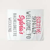 Tenture Bride Squad | Demoiselle d'honneur de fête de Bach (Devant (Horizontal))