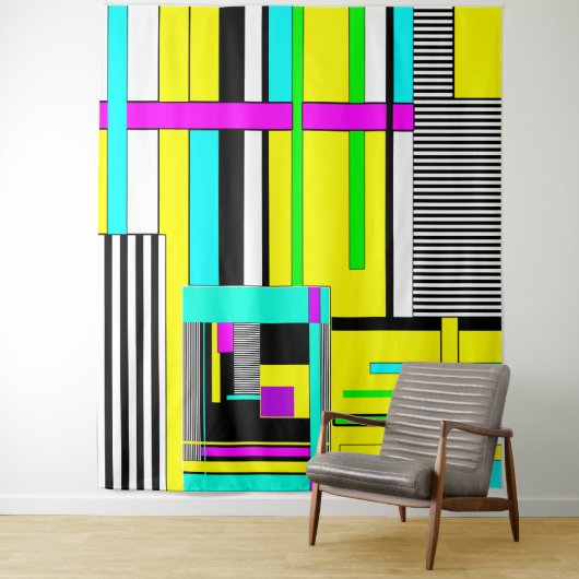 Tenture Bright abstract (En situation)