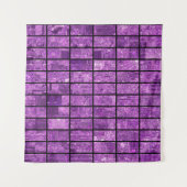 Tenture Bright abstract mosaic violet background with glos (Devant (Horizontal))