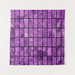 Tenture Bright abstract mosaic violet background with glos