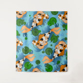 Tenture Bright Asian Carpe Koi Poisson Étang (Devant)