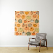 Tenture Bright autumn vintage seamless pattern background (En situation)