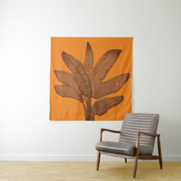 Tenture Bright Banana Plante Cuivre Look