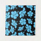 Tenture Bright hawaiian seamless pattern with tropical hib (Devant (Horizontal))