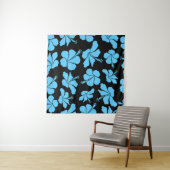 Tenture Bright hawaiian seamless pattern with tropical hib (En situation (horizontale))