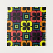 Tenture Bright seamless pattern with colorful flowers on a (Devant (Horizontal))