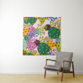 Tenture Bright underwater illustration pattern with beauti (En situation (horizontale))