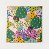 Tenture Bright underwater illustration pattern with beauti (Devant)