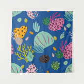 Tenture Bright underwater seamless pattern with beautiful (Devant)