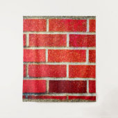 Tenture Brique Pailletée Rouge et Or Noël Férié (Devant)