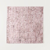 Tenture Brique rose rétro : Saturée Abstraite (Devant (Horizontal))