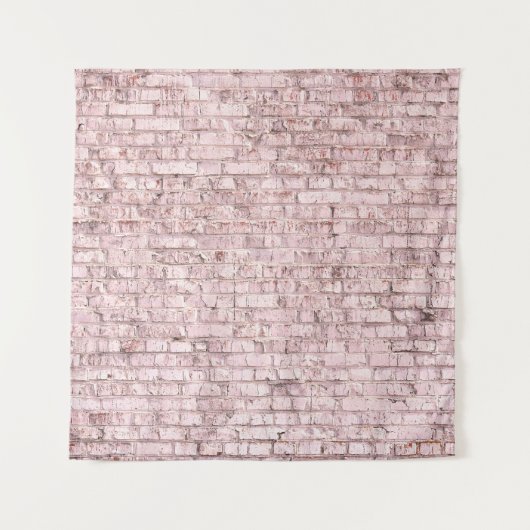Tenture Brique rose rétro : Saturée Abstraite (Devant)