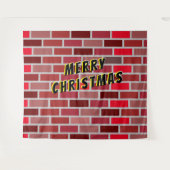 Tenture Briques de Noël Toile de Fond (Devant (Horizontal))