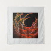 Tenture Briser le Cercle Vortex de Feu Art Abstrait (Devant (Horizontal))
