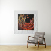 Tenture Briser le Cercle Vortex de Feu Art Abstrait (En situation (horizontale))