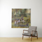 Tenture Brittany Spaniels, Chasse en bois, Art (En situation)