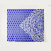 Tenture Broderie Céramique Bleue de Grèce (Devant (Horizontal))