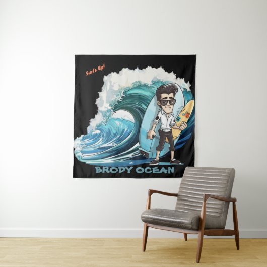 Tenture Brody Ocean (En situation (horizontale))