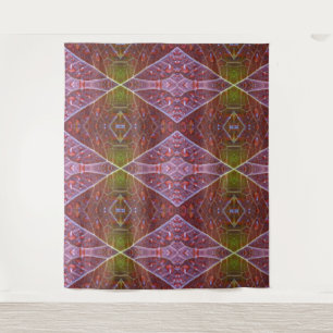 Tenture Bronze & Feuille verte Ikat 20