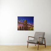 Tenture Brooklyn Bridge, New York à la nuit  (En situation (horizontale))