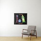 Tenture Brosse à dents mignonne dentifrice dentaire soie d (En situation (horizontale))